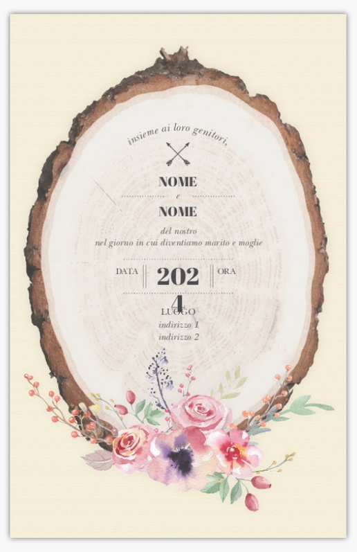Anteprima design per Partecipazioni matrimonio personalizzate: esempi e modelli, Piatto 21.6 x 13.9 cm