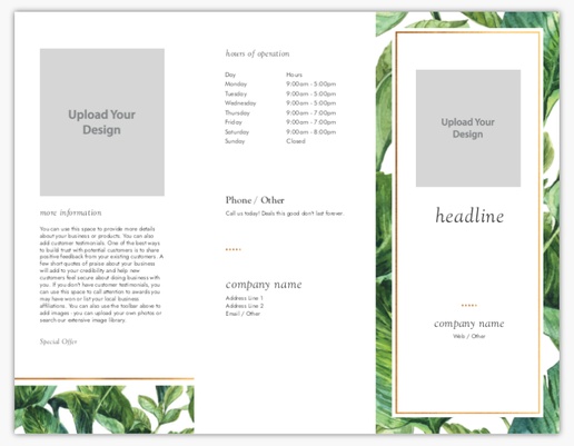 Design Preview for Design Gallery: Custom Menus, Tri-Fold Menu