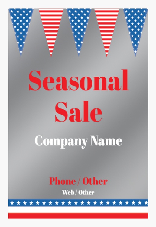 A fourth of july summer sale blue red design for Sales & Clearance