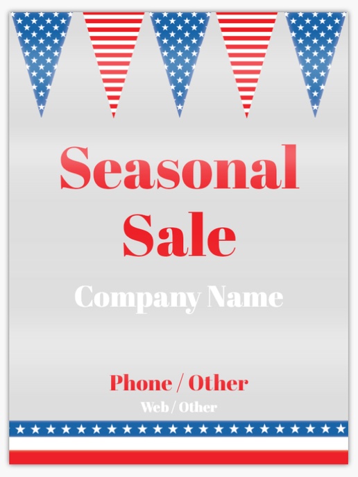 A fourth of july summer sale blue red design for Sales & Clearance
