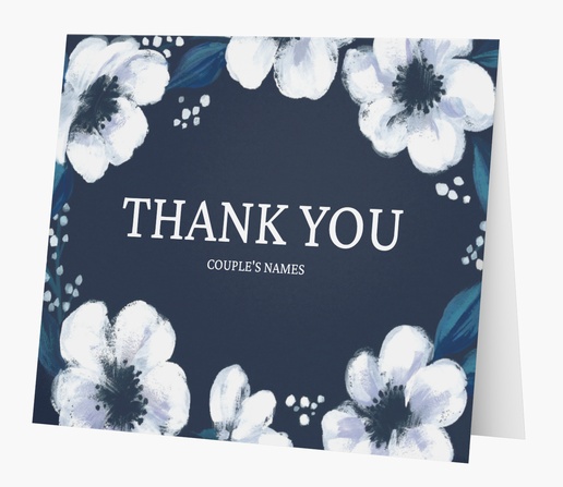 Design Preview for  Custom Thank You Cards Templates, Folded 5.5" x 4"