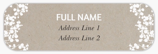 Design Preview for Design Gallery: Rustic Return Address Labels, White Paper