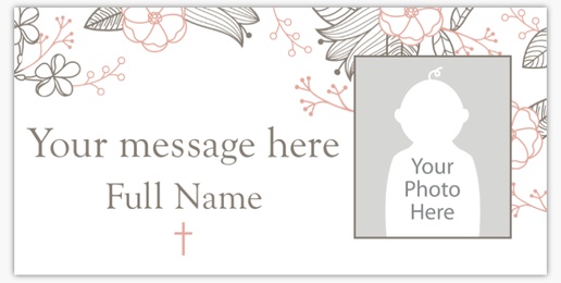 Design Preview for Baptism & Christening Lawn Signs Templates, 48" x 96" Horizontal