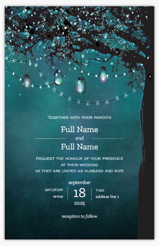 Design Preview for Design Gallery: Rustic Wedding Invitations, Flat 18.2 x 11.7 cm