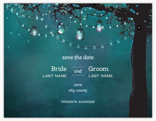 Design Preview for Design Gallery: Fun & Whimsical Save the Date Cards, 5.5" x 4"