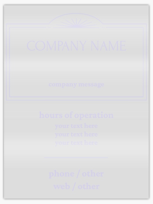 Design Preview for Therapy Window Decals Templates, 36" x 48" Vertical Rectangular