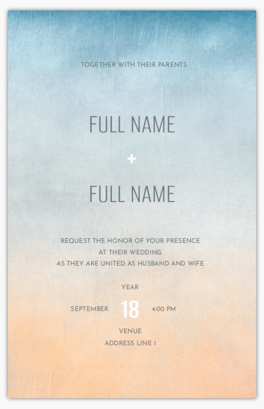 Design Preview for Design Gallery: Nautical Wedding Invitations, Flat 18.2 x 11.7 cm