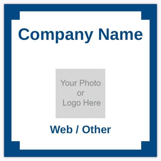 A photo logo blue design with 1 uploads