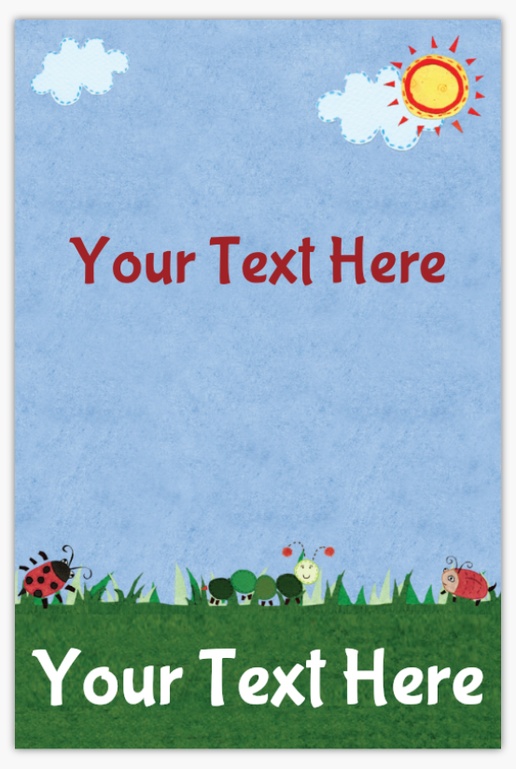Design Preview for Education & Child Care Window Decals Templates, 12" x 18" Vertical Rectangular