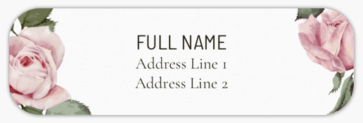 Design Preview for Design Gallery: Retro Return Address Labels, White Paper