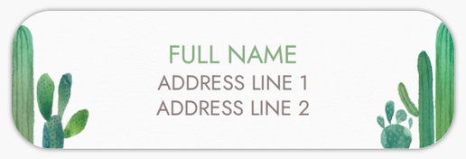Design Preview for Design Gallery: Bohemian Return Address Labels, White Paper