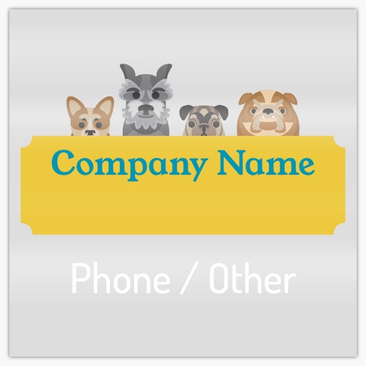 A animal dog yellow gray design for Animals & Pet Care