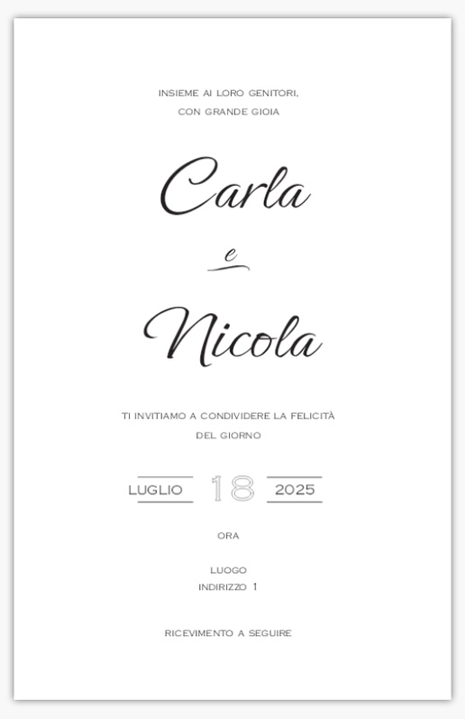 Anteprima design per Partecipazioni di matrimonio, Piatto 18.2 x 11.7 cm