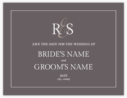 Design Preview for Design Gallery: Elegant Save The Date Cards, 13.9 x 10.7 cm