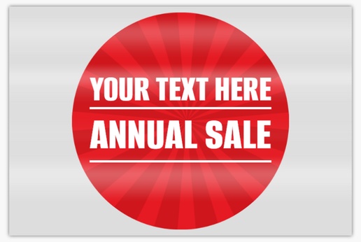 A event promotion red design for Sales & Clearance