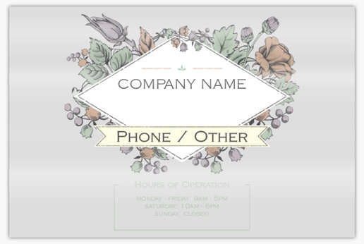 A organic botanicals white gray design for General Party