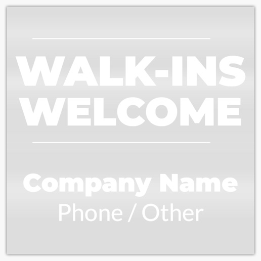A nails walkins welcome white design