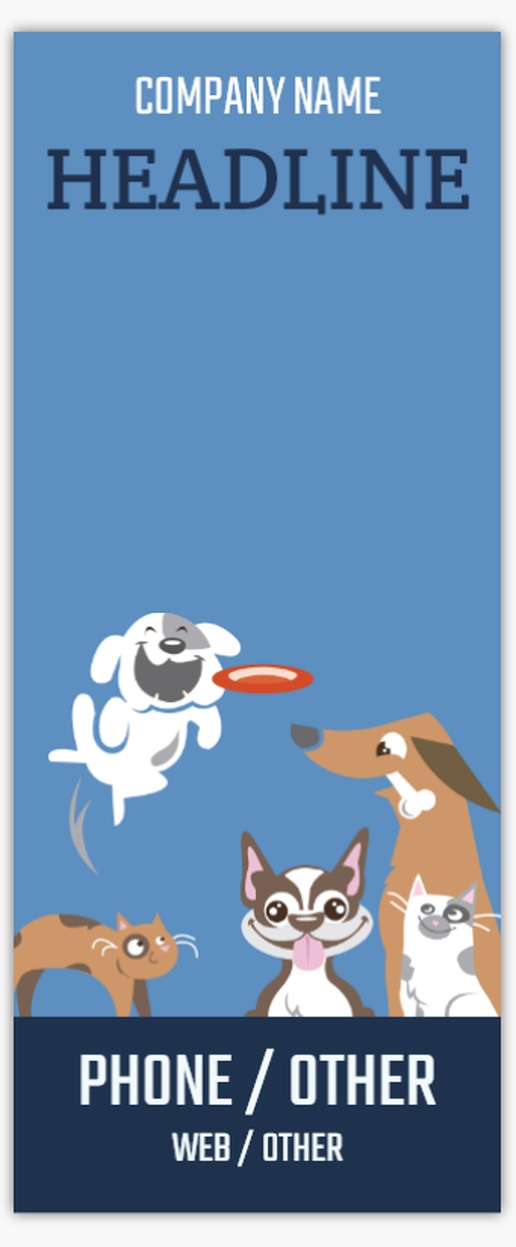 Design Preview for Pet Sitting & Dog Walking Retractable Banners Templates, Standard Single Sided 