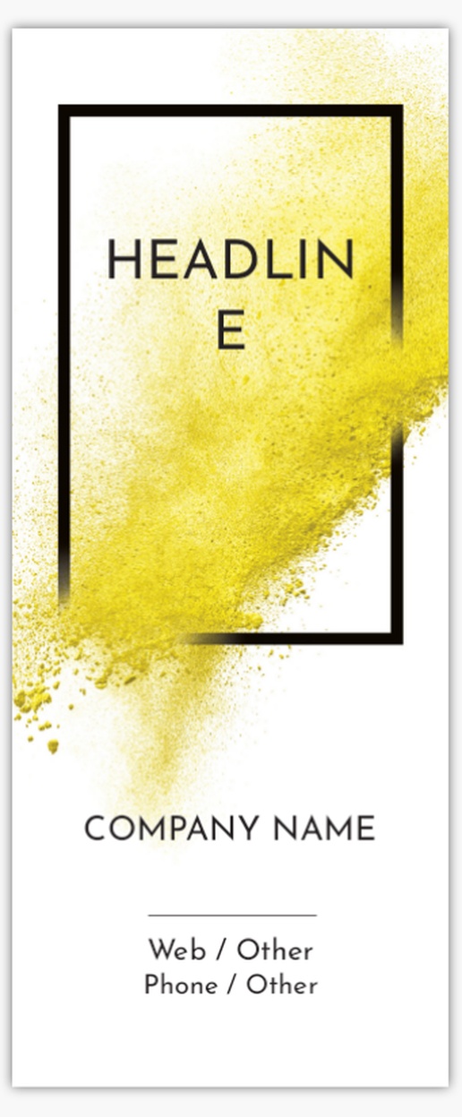 A vertical paint white yellow design for Art & Entertainment
