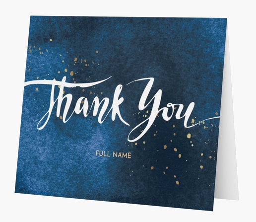 Design Preview for Bold & Colorful Custom Thank You Cards Templates, Folded 5.5" x 4"