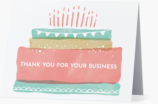 Design Preview for Design Gallery: Birthday Personalized Note Cards, Folded 5.5" x 4"