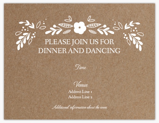 A 3 kolaj kartları 写真を見る brown design for Wedding