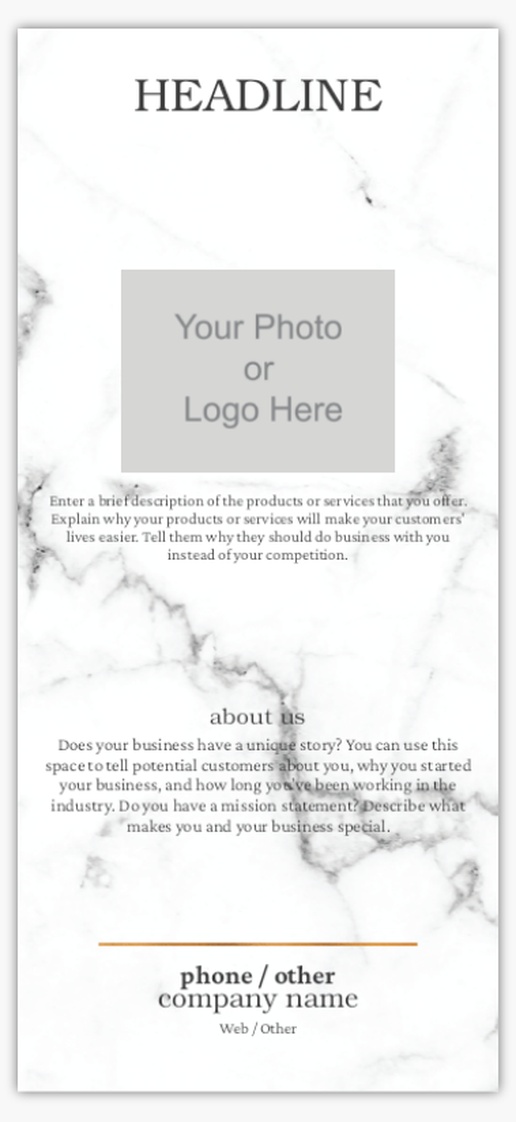Design Preview for Marketing & Communications Custom Flyers Templates, 3.75" x 8.25"