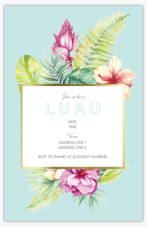 A hawaii beach party white design for Bachelorette & Bachelor Parties