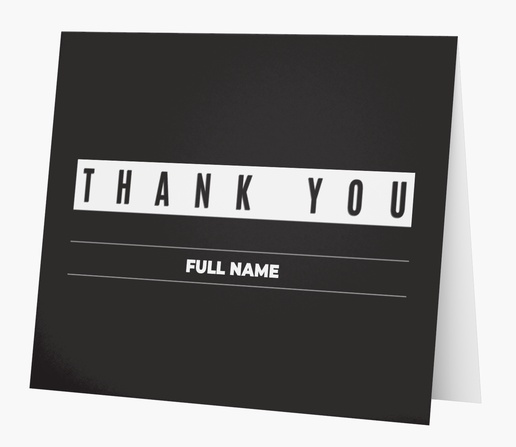 A simple thank you gray white design for Business