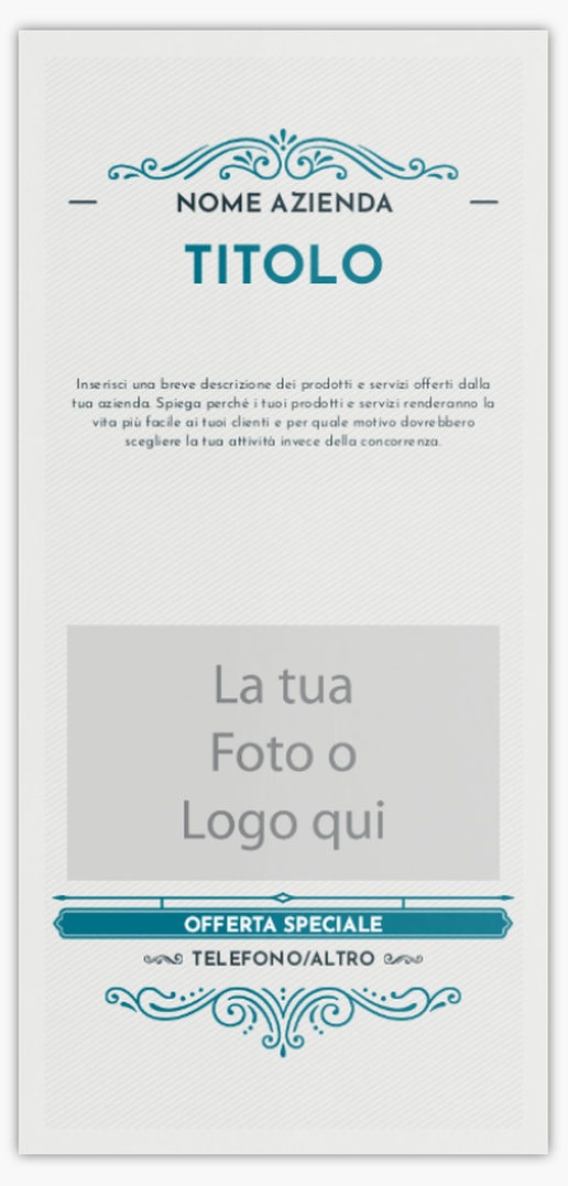 Anteprima design per Galleria di design: cartoline promozionali per servizi per le imprese, DL (99 x 210 mm)