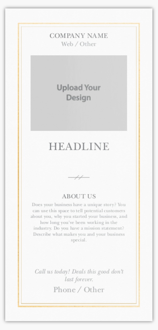 Design Preview for Design Gallery: Finance & Insurance Postcards, DL (99 x 210 mm)