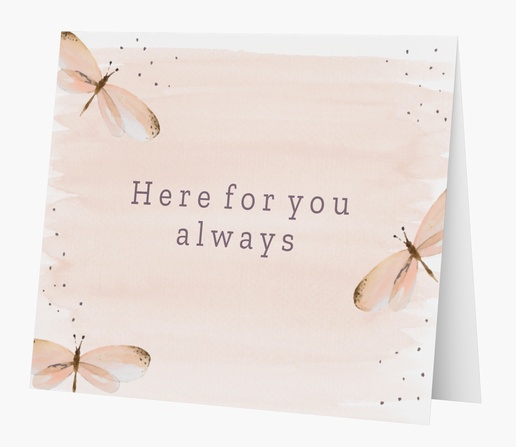 A sympathy card insects gray cream design for Theme
