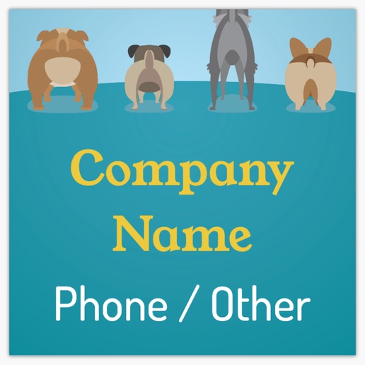 Design Preview for Dog Breeders Lawn Signs Templates, 48" x 48" Horizontal