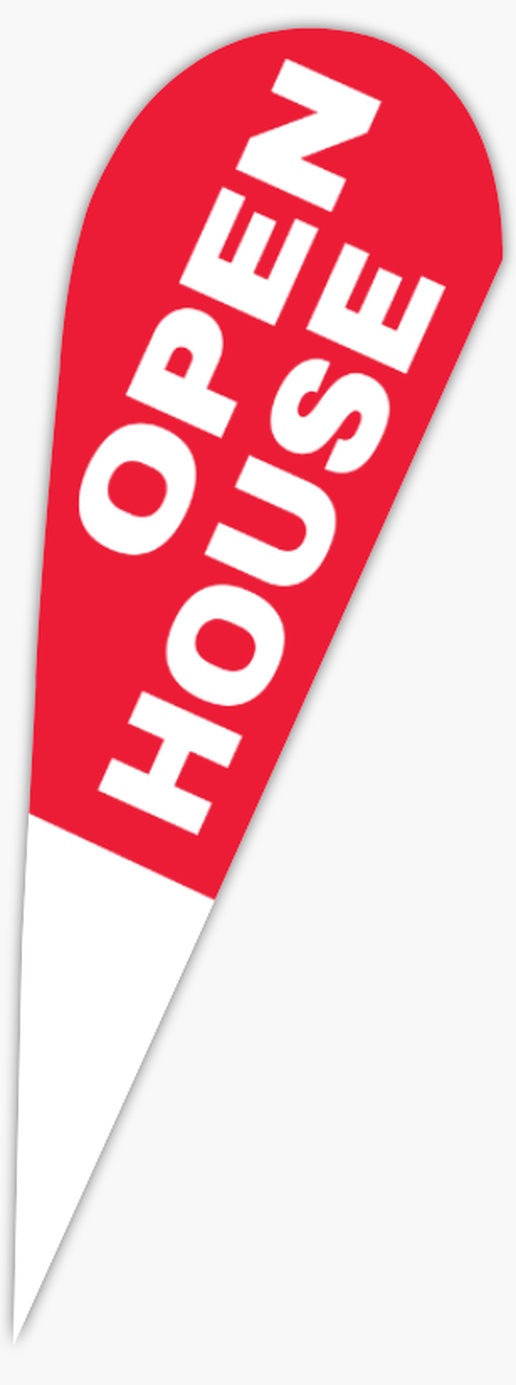 Design Preview for Property & Estate Agents Flags Templates, 13' Teardrop Single Sided