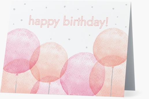 Design Preview for Design Gallery: Birthday Note Cards, Folded 13.9 x 10.7 cm