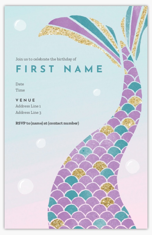 Design Preview for Design Gallery: Bold & Colorful Invitations & Announcements, 4.6” x 7.2” Flat