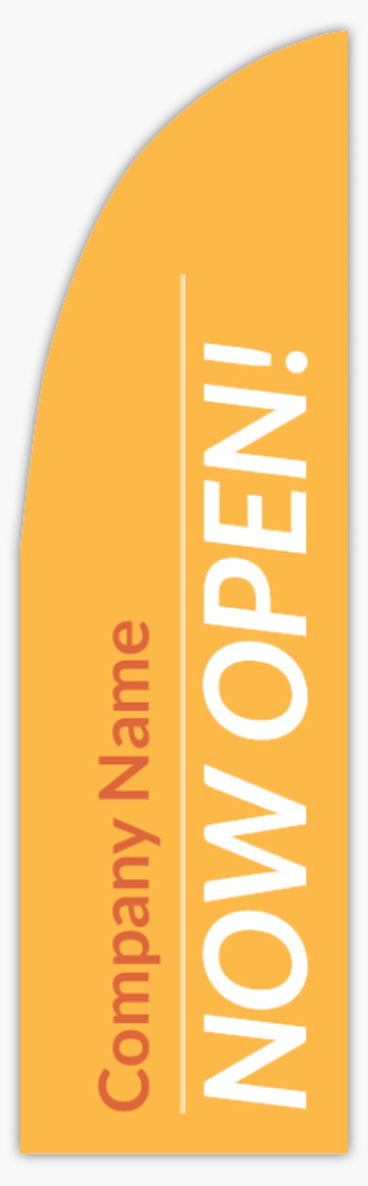 A reopening plain orange white design
