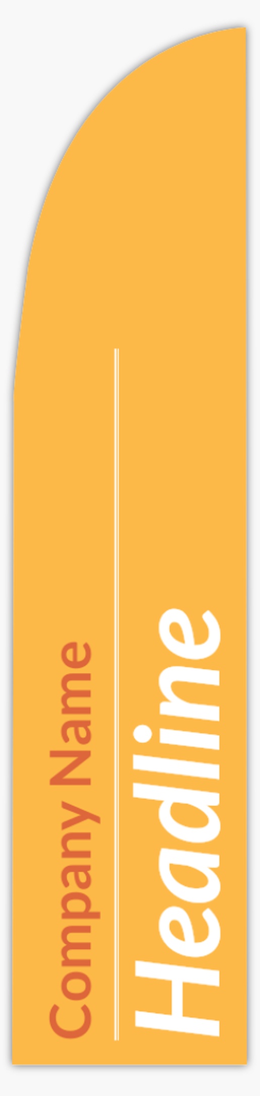 Design Preview for  Flags Templates, 15.5' Straight Single Sided