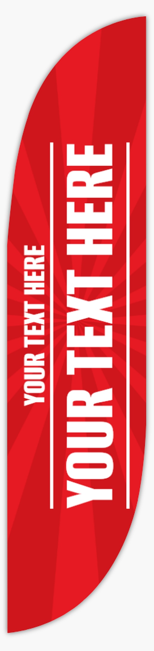 Design Preview for Art & Entertainment Flags Templates, 15.5' Feather Single Sided