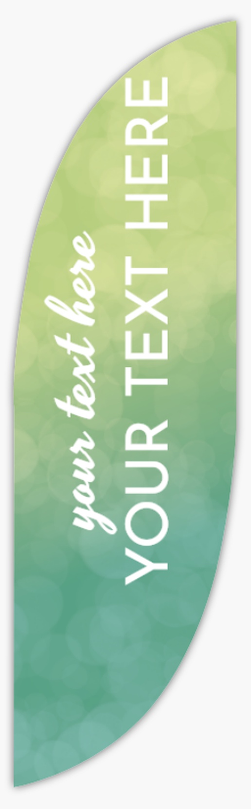 Design Preview for Elegant Flags Templates, 10' Feather Single Sided