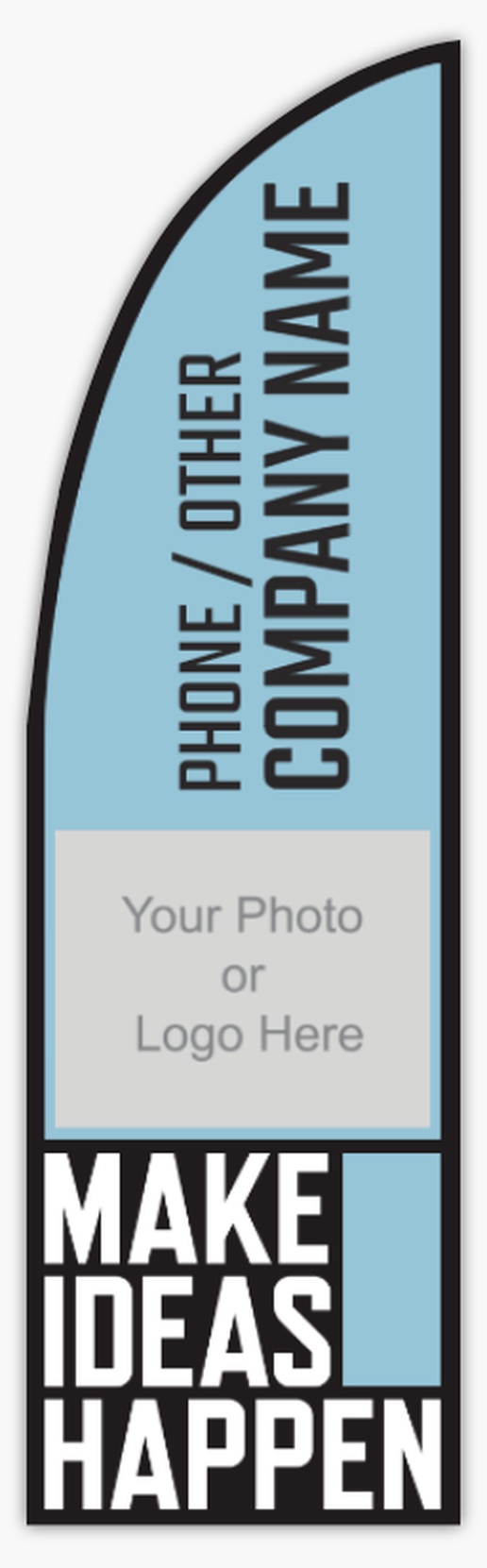Design Preview for Marketing & Communications Flags Templates, 10' Straight Single Sided