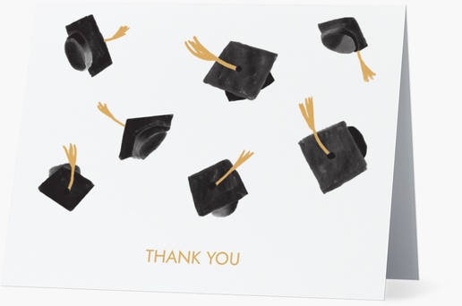 Design Preview for Design Gallery: Graduation Custom Thank You Cards, Folded 5.5" x 4"