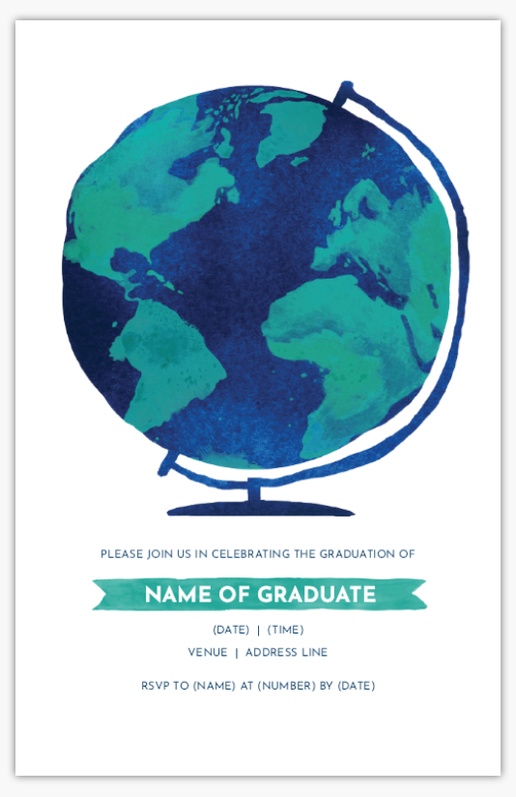 A college graduation blue design for Graduation Party