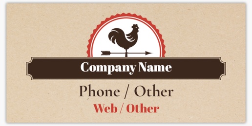 A rustic poultry supplier cream brown design for Animals