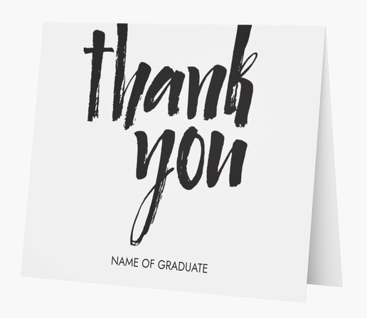 A lettering thank you white gray design for Graduation
