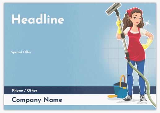 Design Preview for Design Gallery: Cleaning Services Postcards, A5 (148 x 210 mm)