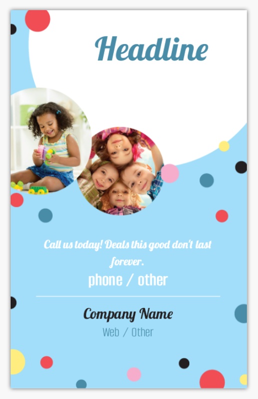 Design Preview for Education & Child Care Custom Flyers Templates, 2.5" x 4"