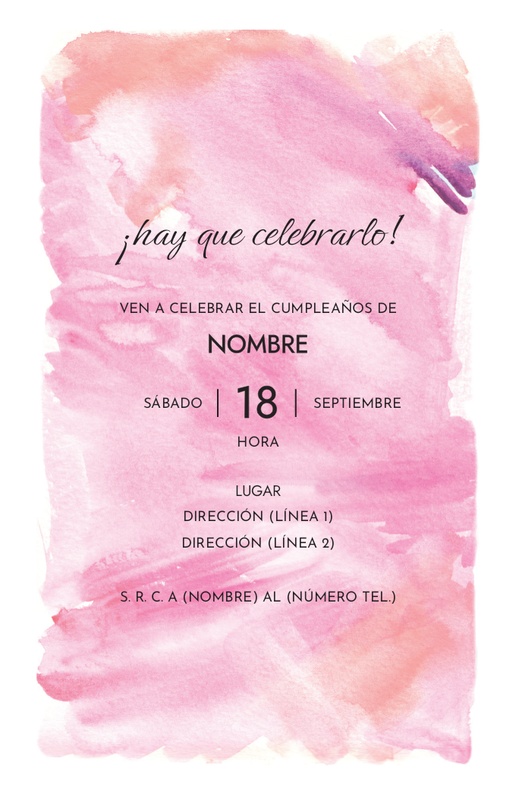 Un cumpleaños tarjeta de pascua diseño rosa blanco para Eventos
