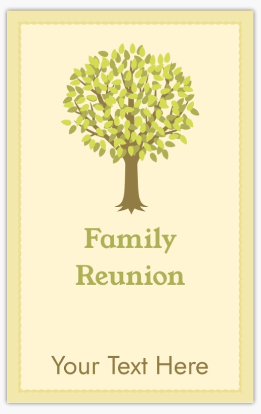 Design Preview for Family Reunion Vinyl Banners Templates, 2.5' x 4' Indoor vinyl Single-Sided