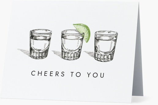 A cocktails tequila white cream design for Birthday